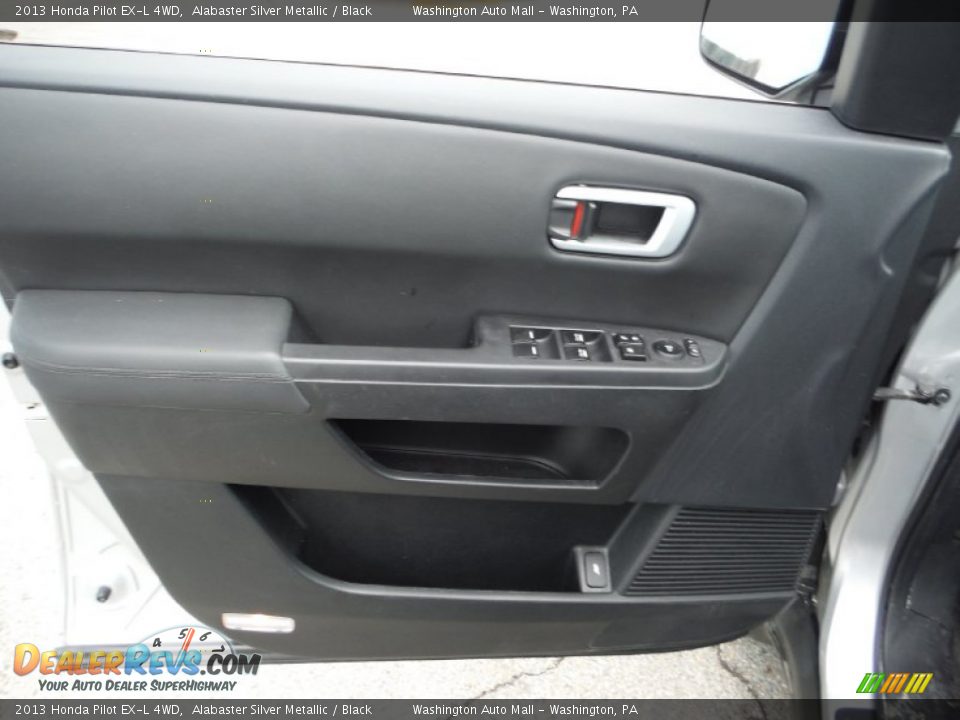 2013 Honda Pilot EX-L 4WD Alabaster Silver Metallic / Black Photo #12