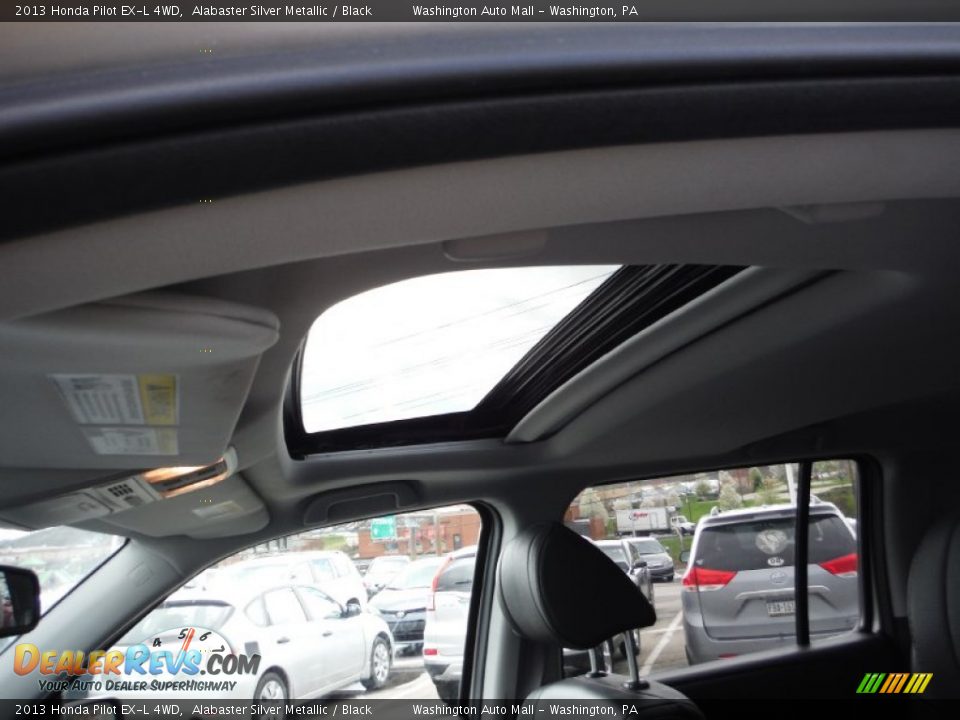 2013 Honda Pilot EX-L 4WD Alabaster Silver Metallic / Black Photo #13