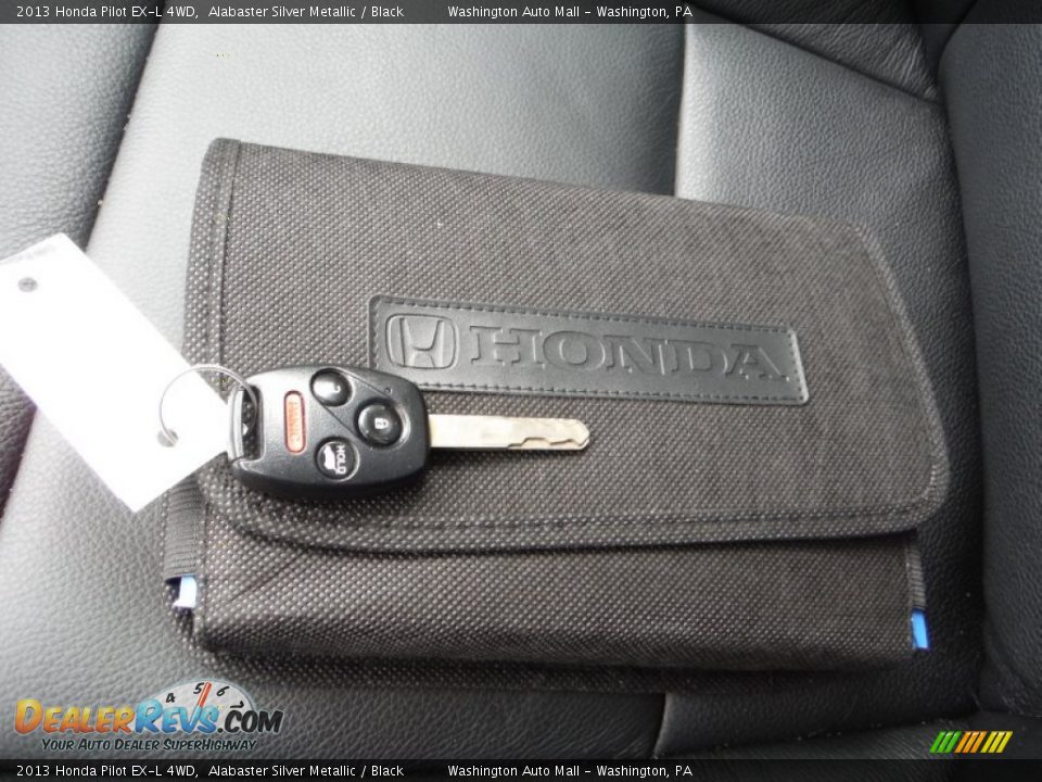 2013 Honda Pilot EX-L 4WD Alabaster Silver Metallic / Black Photo #18