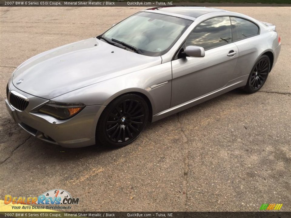 2007 BMW 6 Series 650i Coupe Mineral Silver Metallic / Black Photo #1