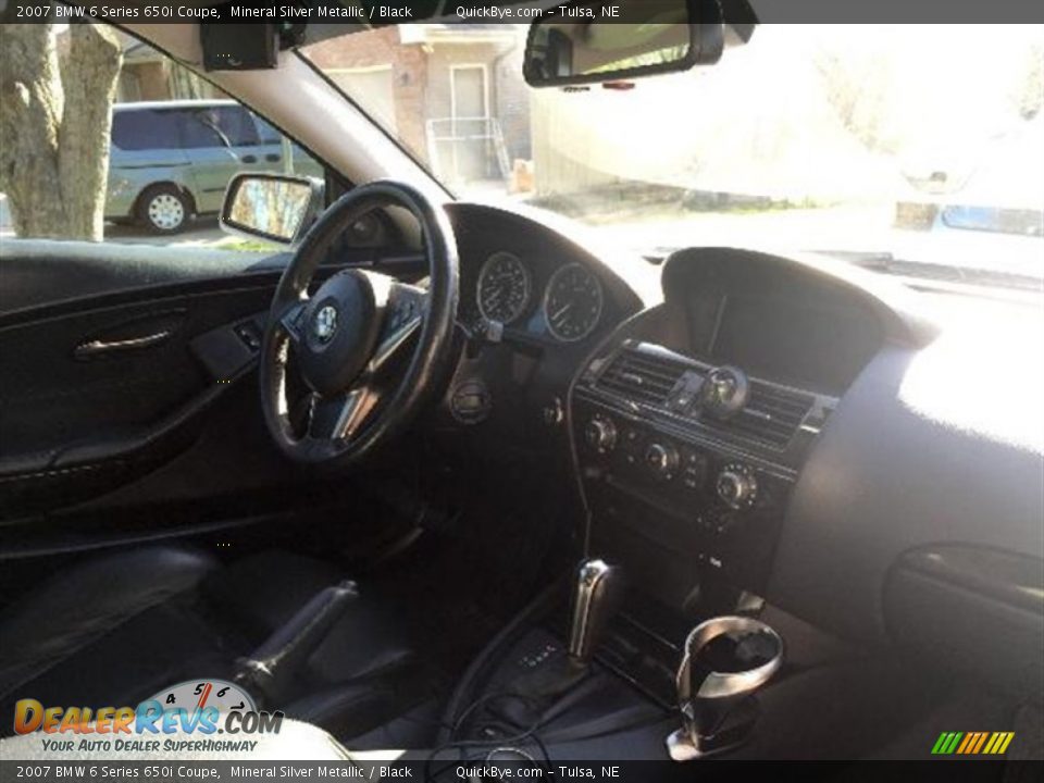 2007 BMW 6 Series 650i Coupe Mineral Silver Metallic / Black Photo #5
