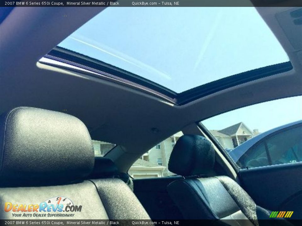 2007 BMW 6 Series 650i Coupe Mineral Silver Metallic / Black Photo #6