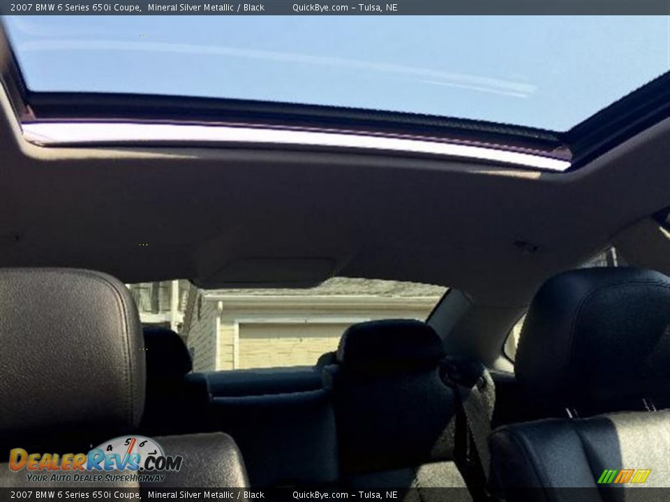 2007 BMW 6 Series 650i Coupe Mineral Silver Metallic / Black Photo #7