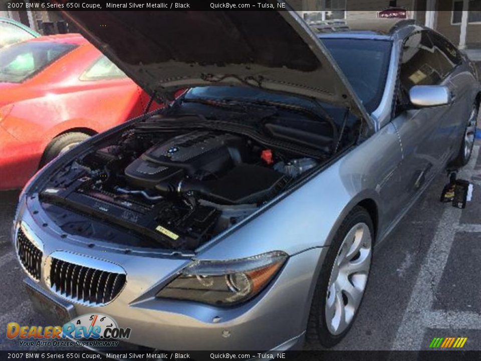 2007 BMW 6 Series 650i Coupe Mineral Silver Metallic / Black Photo #8