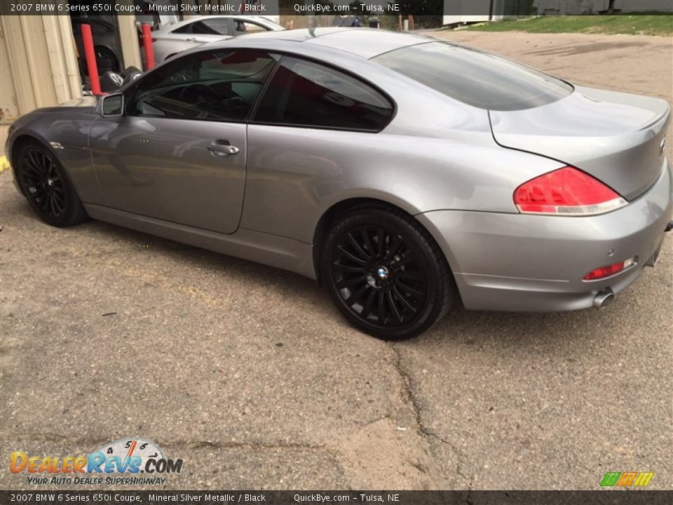 2007 BMW 6 Series 650i Coupe Mineral Silver Metallic / Black Photo #9