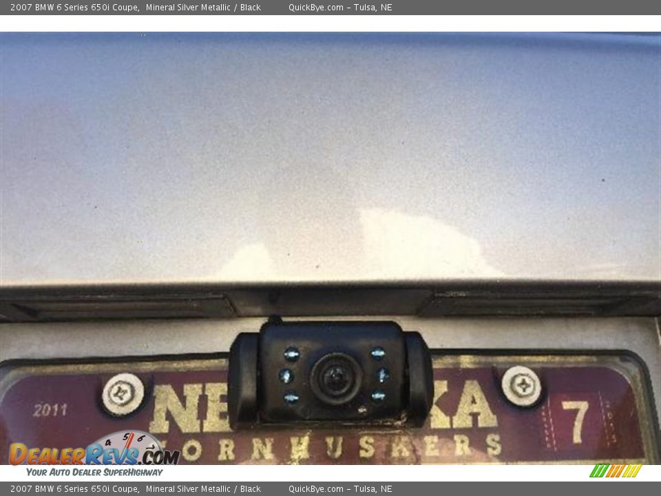 2007 BMW 6 Series 650i Coupe Mineral Silver Metallic / Black Photo #13