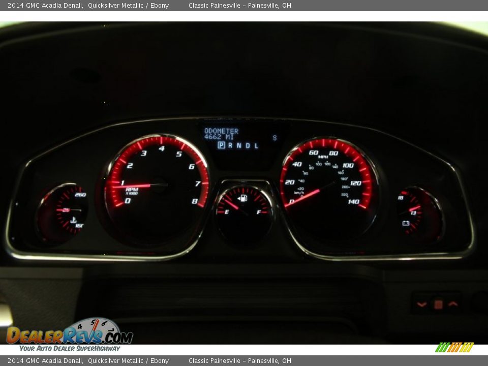 2014 GMC Acadia Denali Quicksilver Metallic / Ebony Photo #7