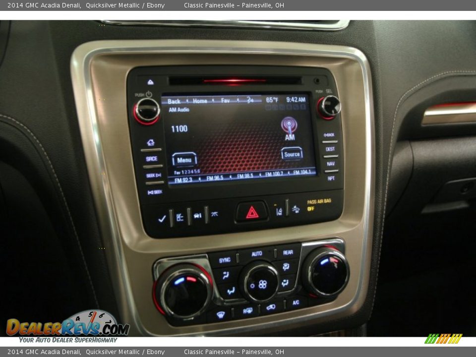 2014 GMC Acadia Denali Quicksilver Metallic / Ebony Photo #8