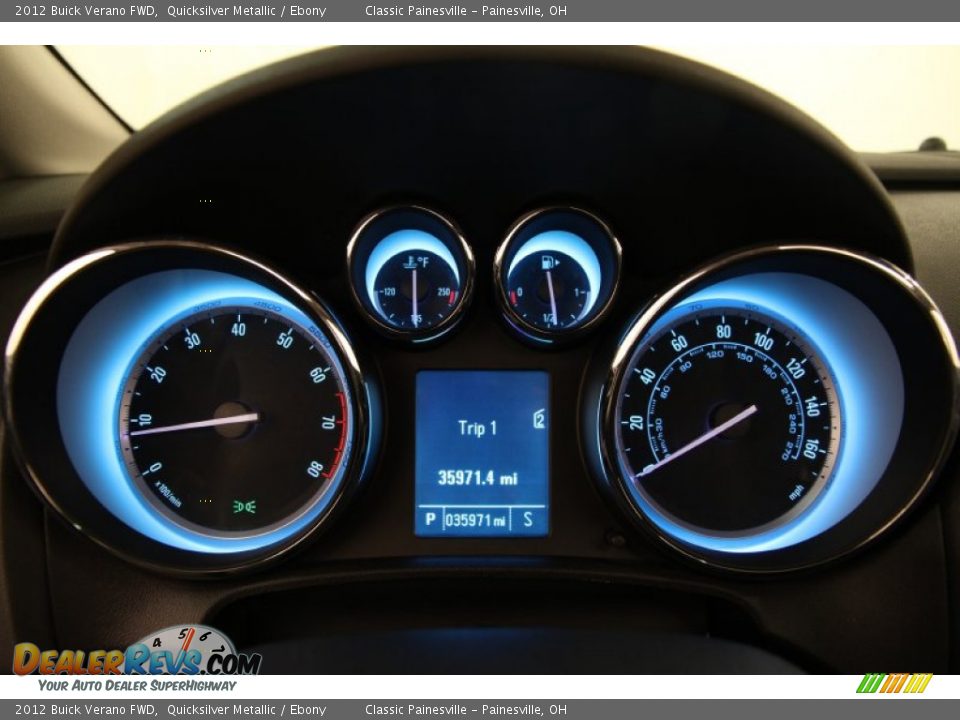 2012 Buick Verano FWD Quicksilver Metallic / Ebony Photo #7