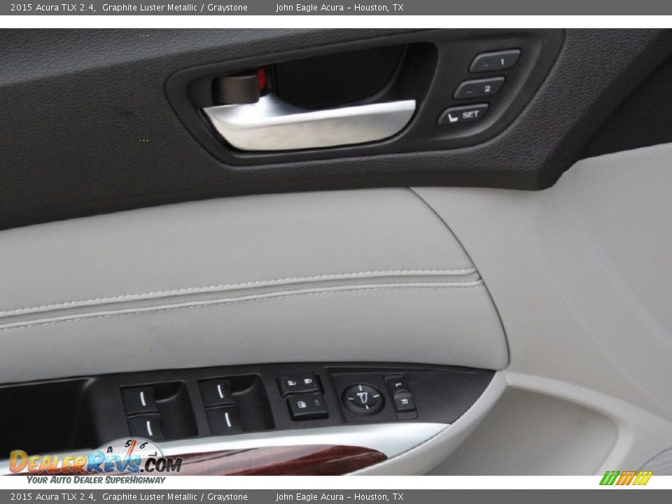 2015 Acura TLX 2.4 Graphite Luster Metallic / Graystone Photo #22