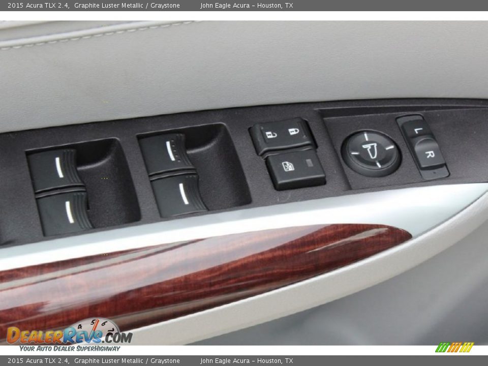 2015 Acura TLX 2.4 Graphite Luster Metallic / Graystone Photo #24