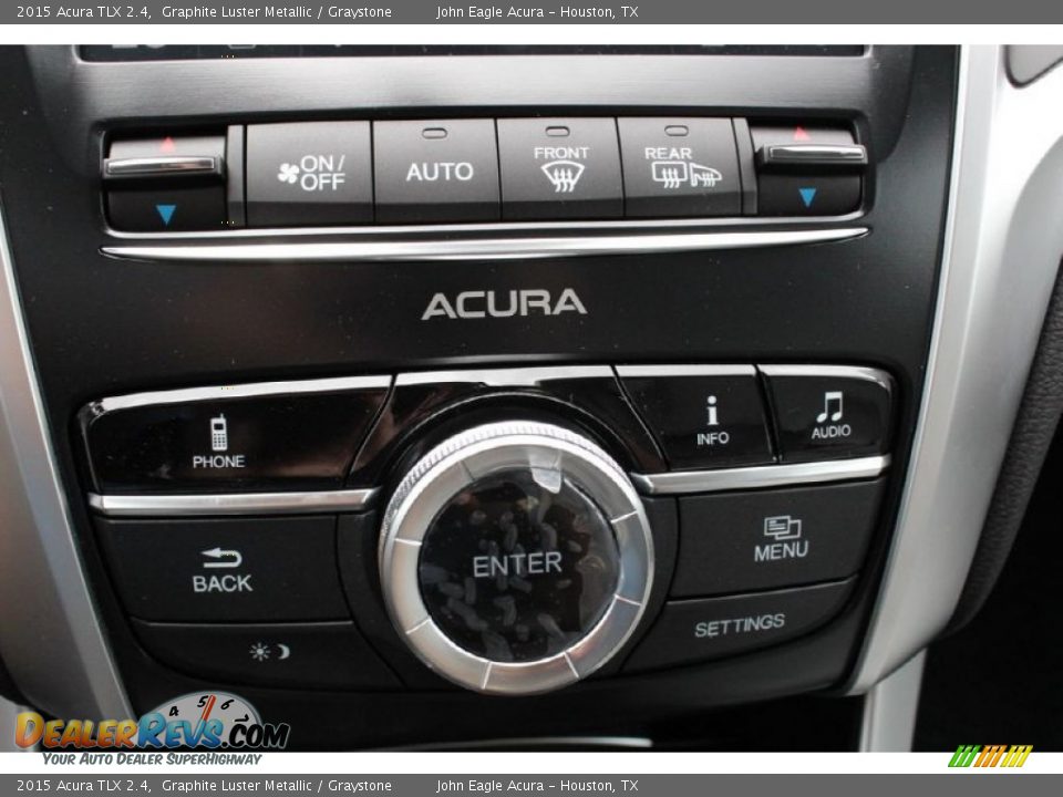 2015 Acura TLX 2.4 Graphite Luster Metallic / Graystone Photo #33