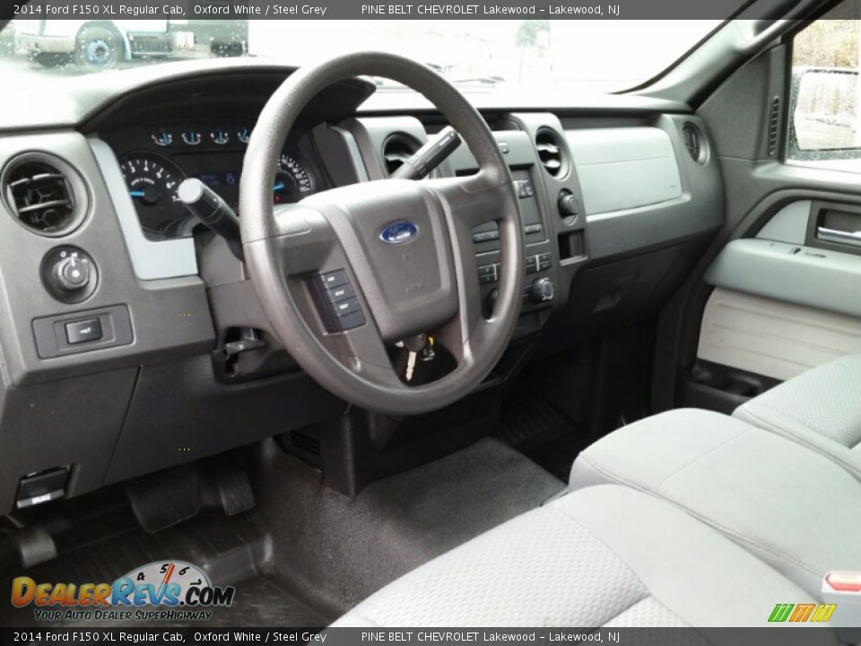 2014 Ford F150 XL Regular Cab Oxford White / Steel Grey Photo #16
