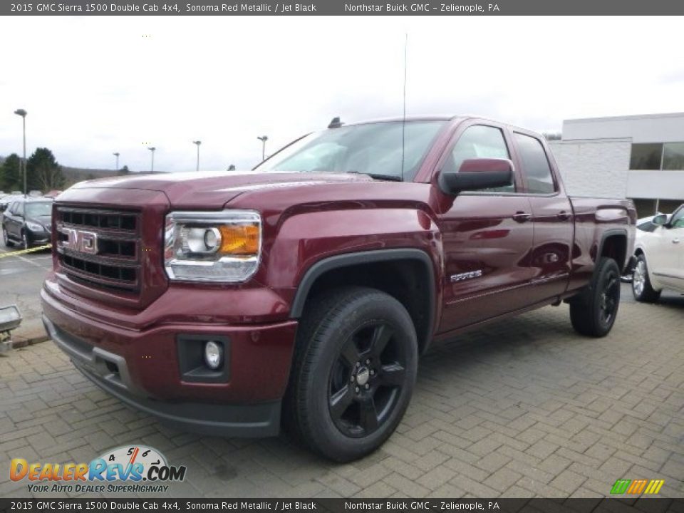 2015 GMC Sierra 1500 Double Cab 4x4 Sonoma Red Metallic / Jet Black Photo #1