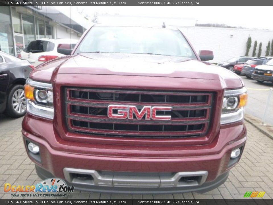 2015 GMC Sierra 1500 Double Cab 4x4 Sonoma Red Metallic / Jet Black Photo #2