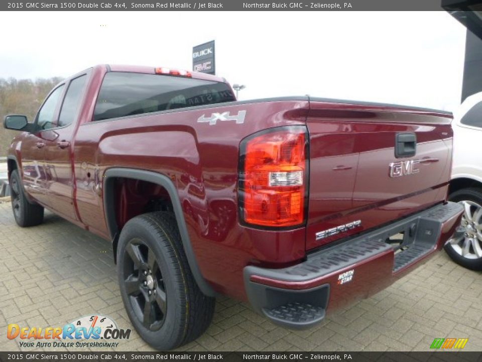 2015 GMC Sierra 1500 Double Cab 4x4 Sonoma Red Metallic / Jet Black Photo #5
