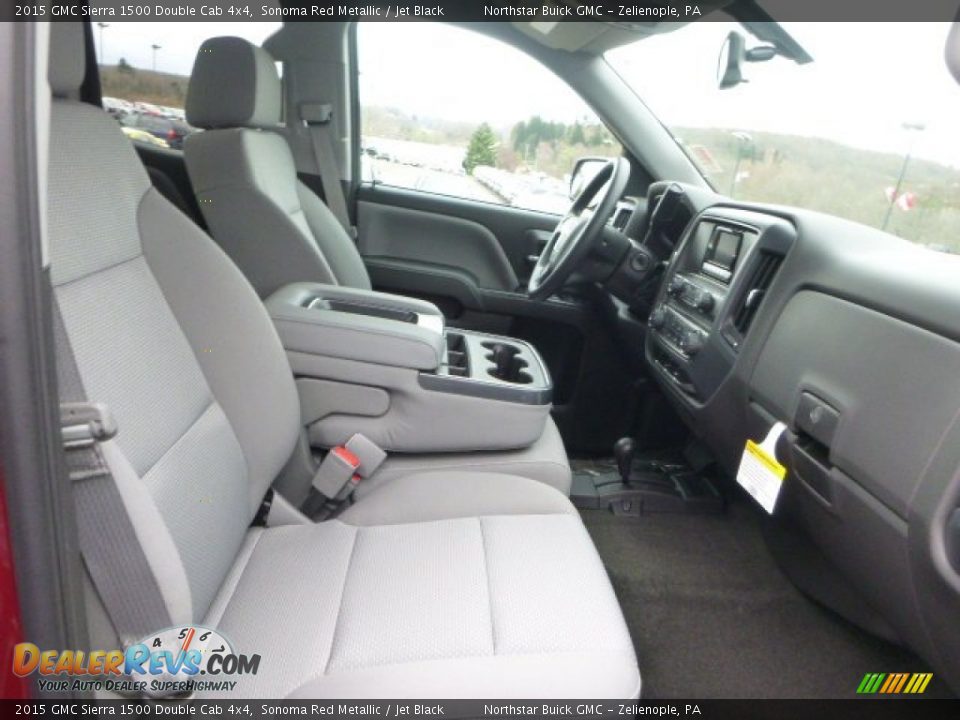 2015 GMC Sierra 1500 Double Cab 4x4 Sonoma Red Metallic / Jet Black Photo #9