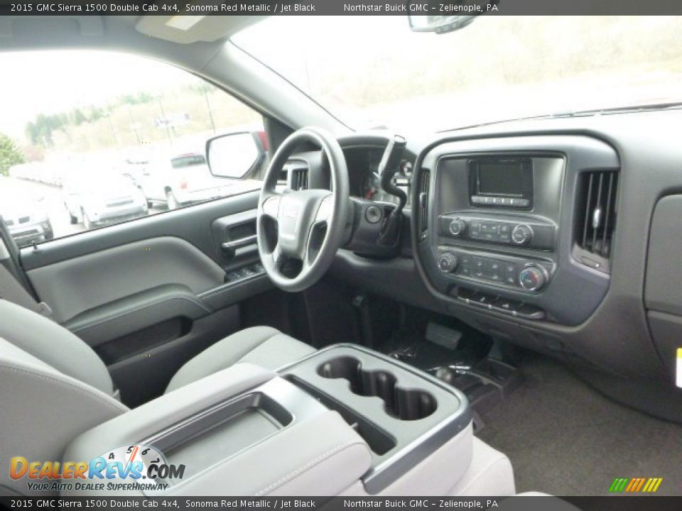 2015 GMC Sierra 1500 Double Cab 4x4 Sonoma Red Metallic / Jet Black Photo #10