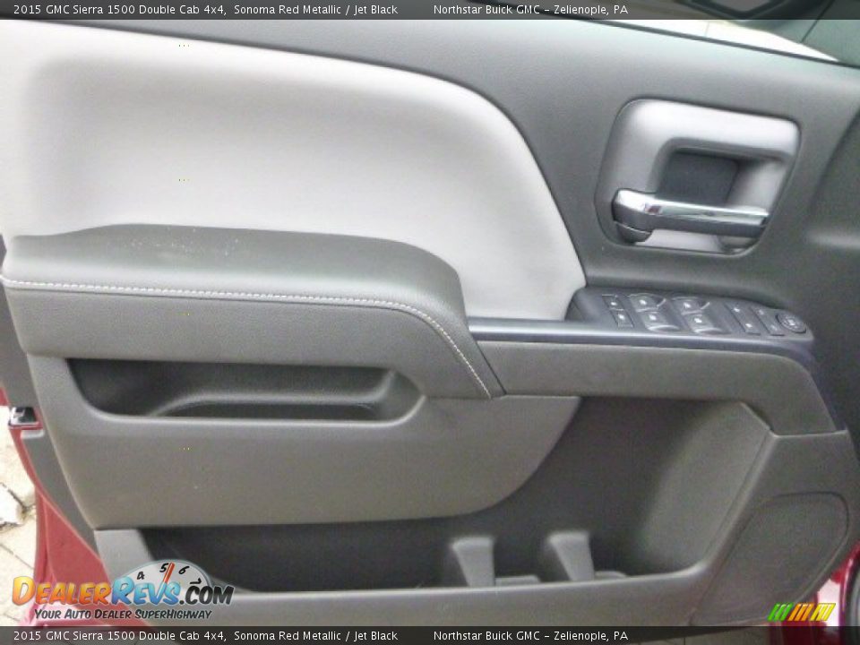 2015 GMC Sierra 1500 Double Cab 4x4 Sonoma Red Metallic / Jet Black Photo #12