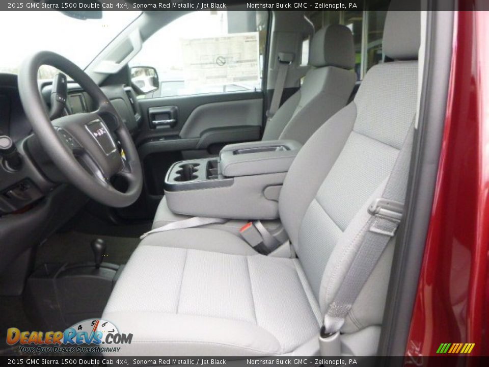2015 GMC Sierra 1500 Double Cab 4x4 Sonoma Red Metallic / Jet Black Photo #14