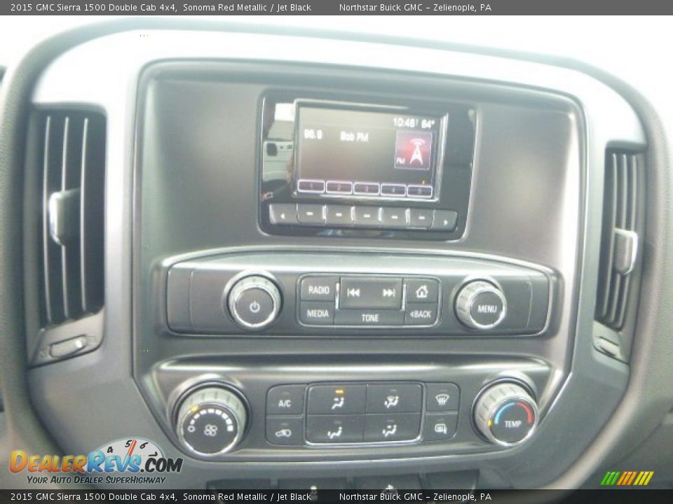 2015 GMC Sierra 1500 Double Cab 4x4 Sonoma Red Metallic / Jet Black Photo #15