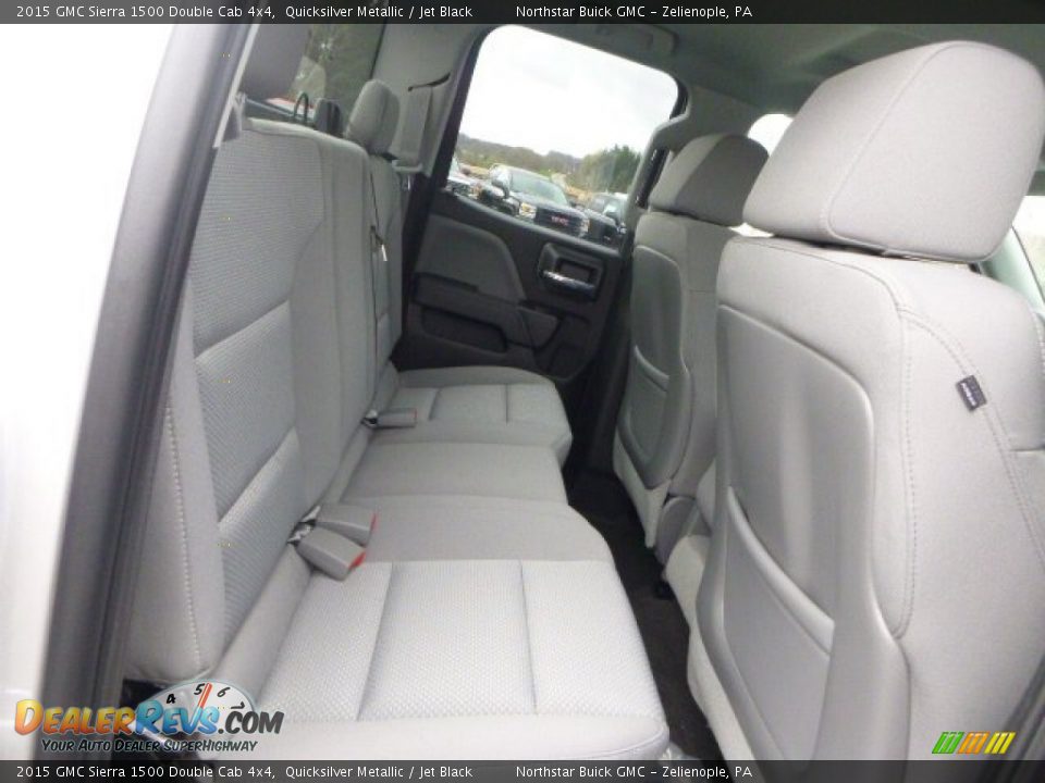 2015 GMC Sierra 1500 Double Cab 4x4 Quicksilver Metallic / Jet Black Photo #13