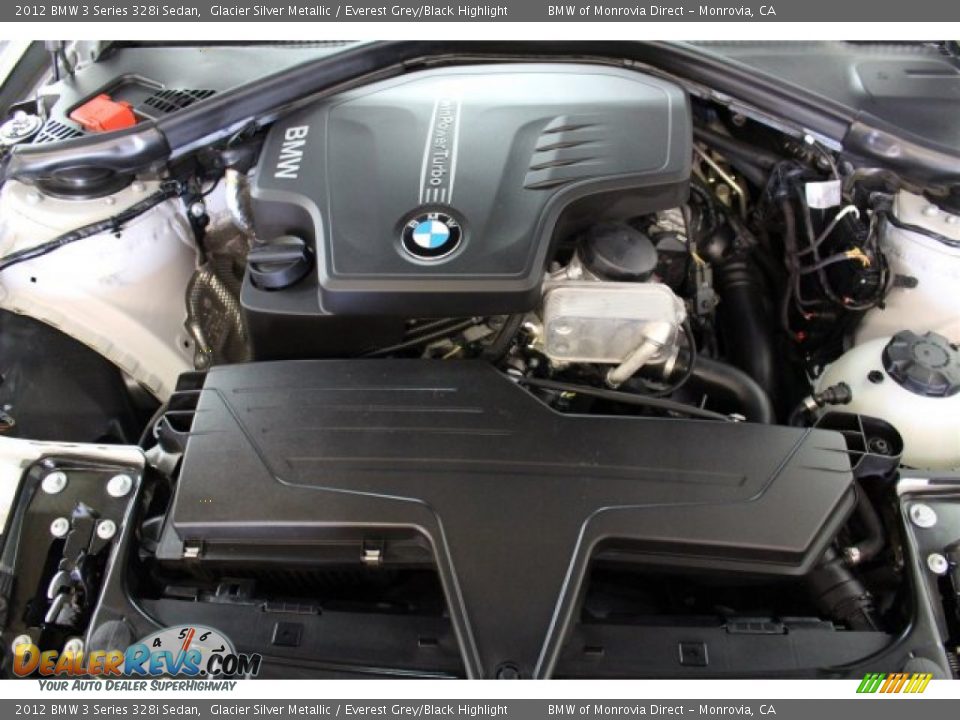 2012 BMW 3 Series 328i Sedan Glacier Silver Metallic / Everest Grey/Black Highlight Photo #19