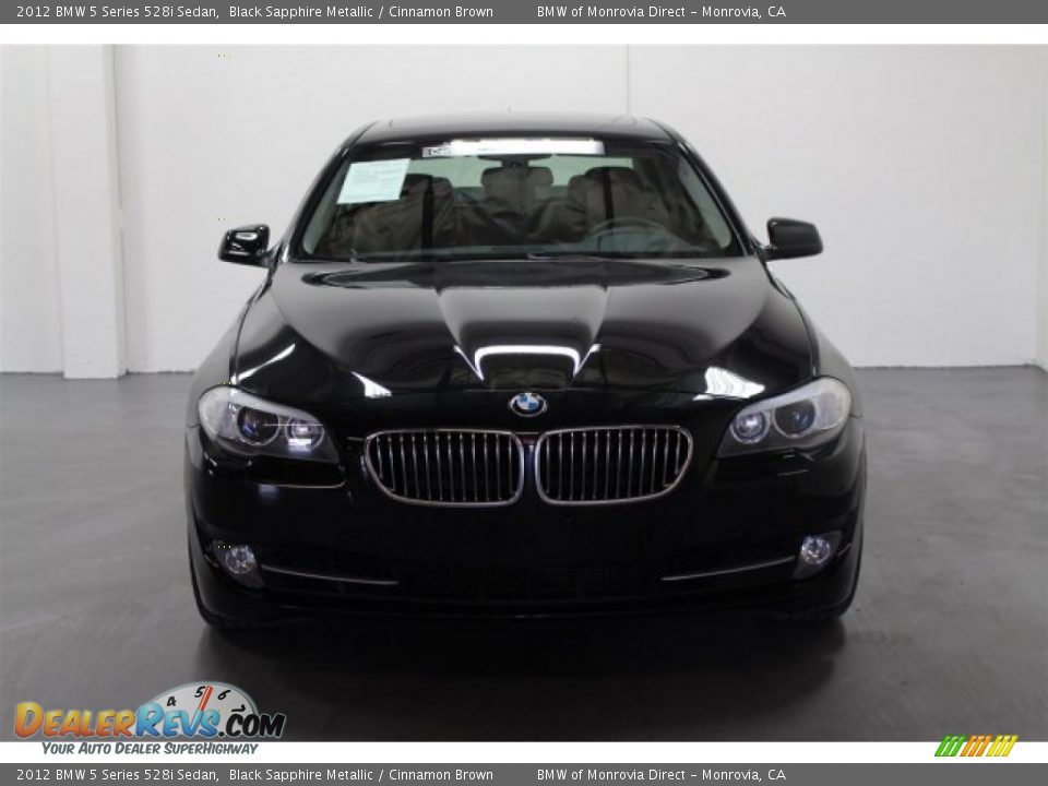 2012 BMW 5 Series 528i Sedan Black Sapphire Metallic / Cinnamon Brown Photo #7