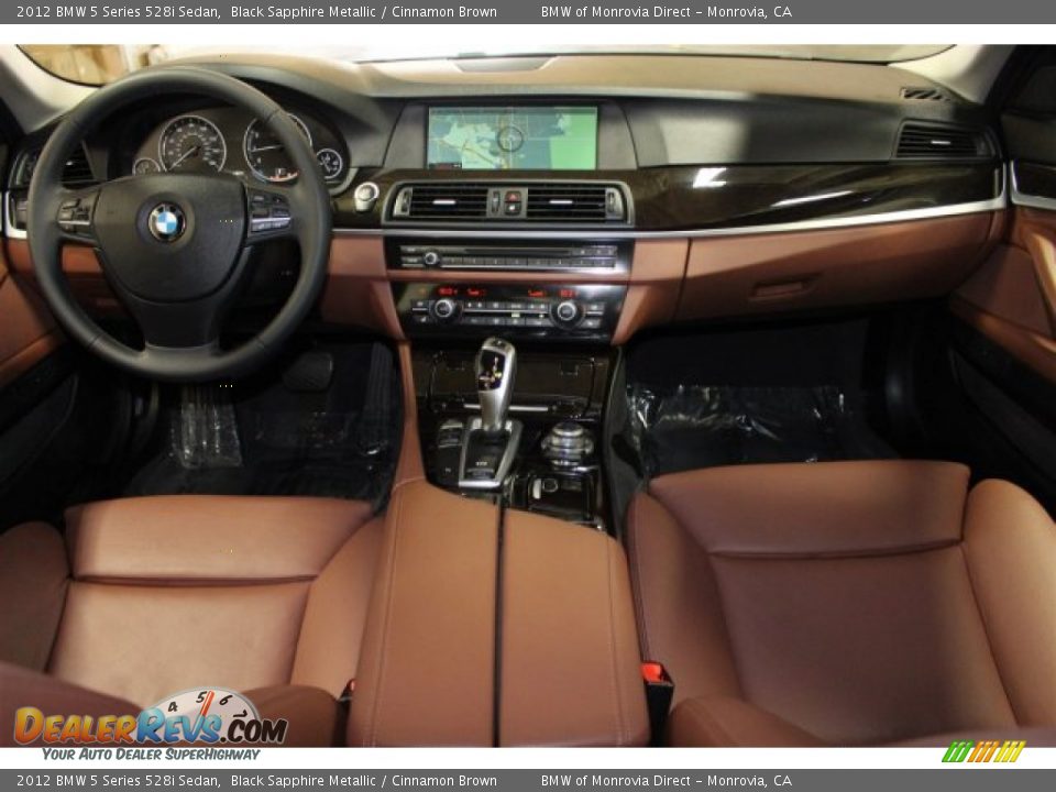 2012 BMW 5 Series 528i Sedan Black Sapphire Metallic / Cinnamon Brown Photo #11