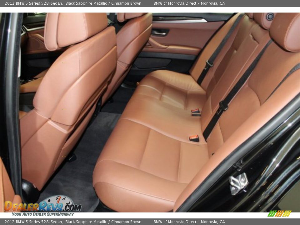 2012 BMW 5 Series 528i Sedan Black Sapphire Metallic / Cinnamon Brown Photo #14