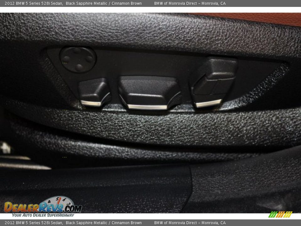 2012 BMW 5 Series 528i Sedan Black Sapphire Metallic / Cinnamon Brown Photo #15