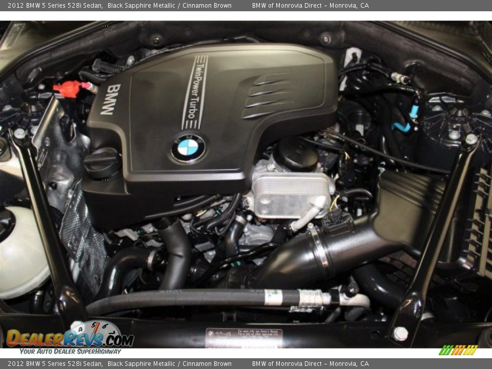 2012 BMW 5 Series 528i Sedan Black Sapphire Metallic / Cinnamon Brown Photo #21