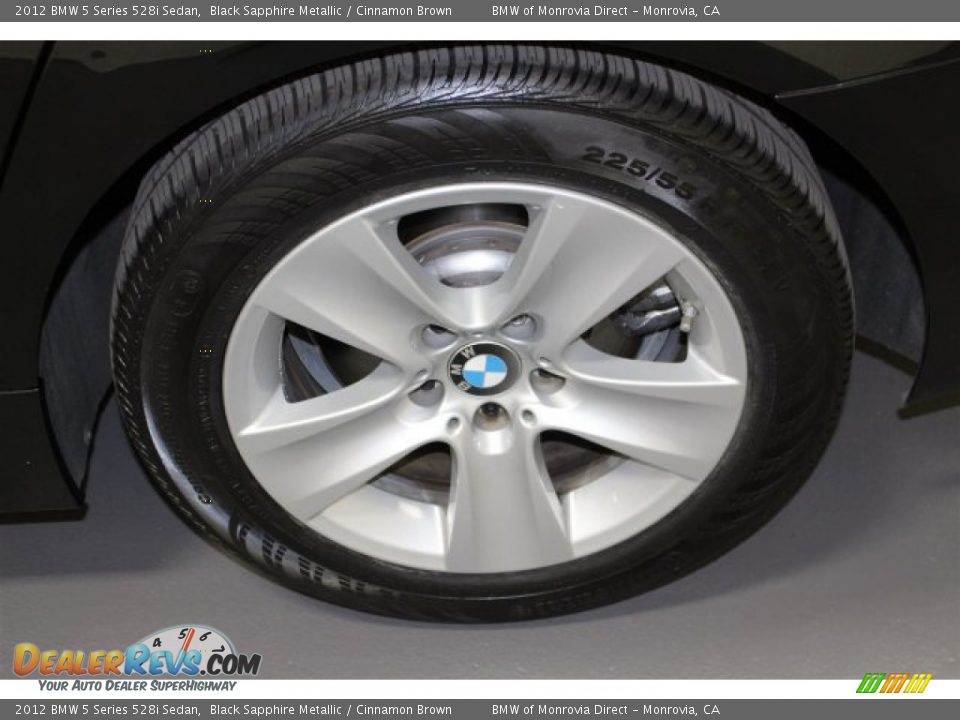 2012 BMW 5 Series 528i Sedan Black Sapphire Metallic / Cinnamon Brown Photo #24