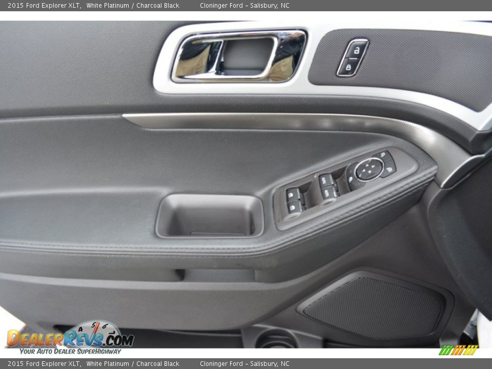 2015 Ford Explorer XLT White Platinum / Charcoal Black Photo #6