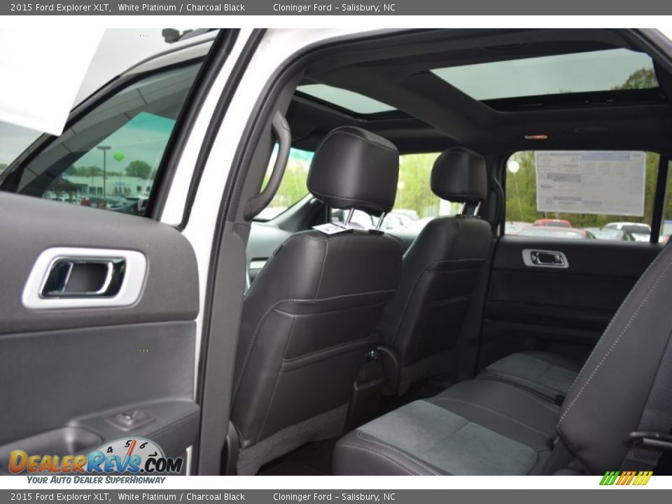 2015 Ford Explorer XLT White Platinum / Charcoal Black Photo #10
