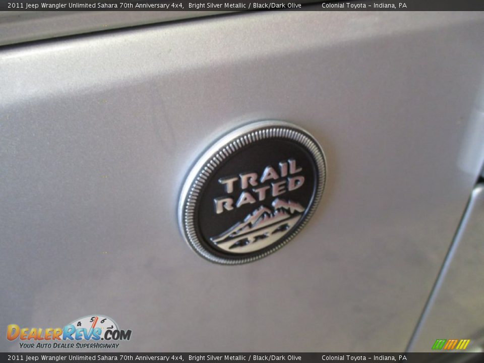 2011 Jeep Wrangler Unlimited Sahara 70th Anniversary 4x4 Bright Silver Metallic / Black/Dark Olive Photo #4