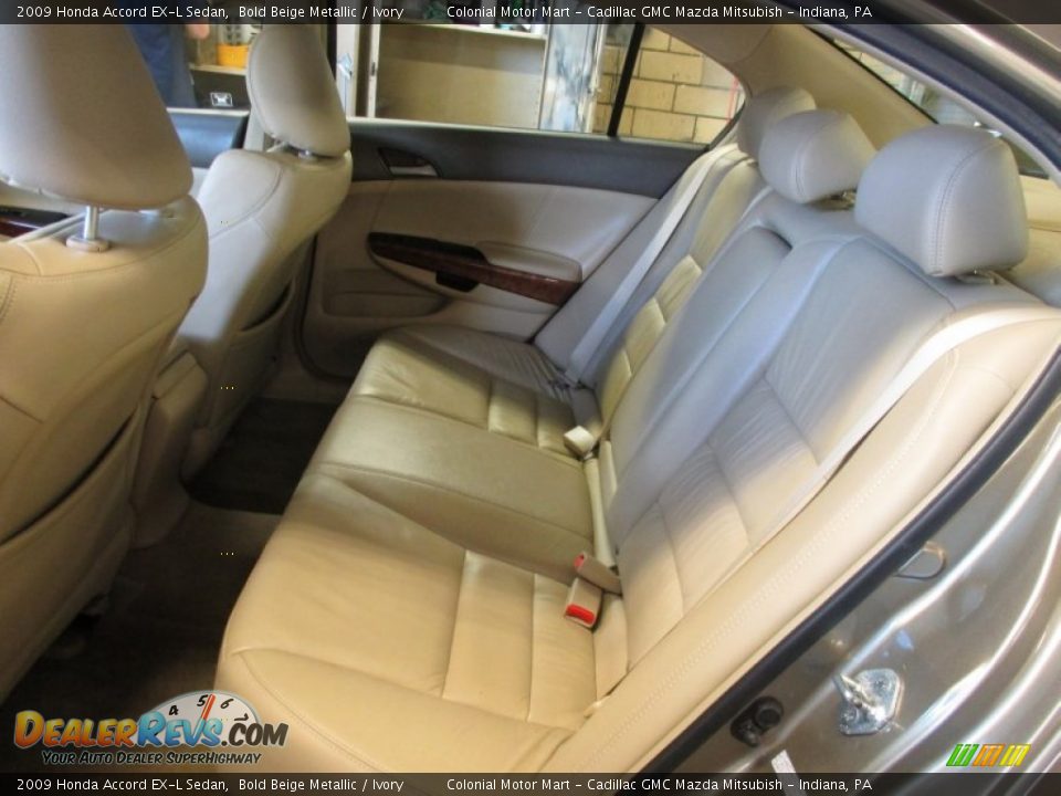 2009 Honda Accord EX-L Sedan Bold Beige Metallic / Ivory Photo #9