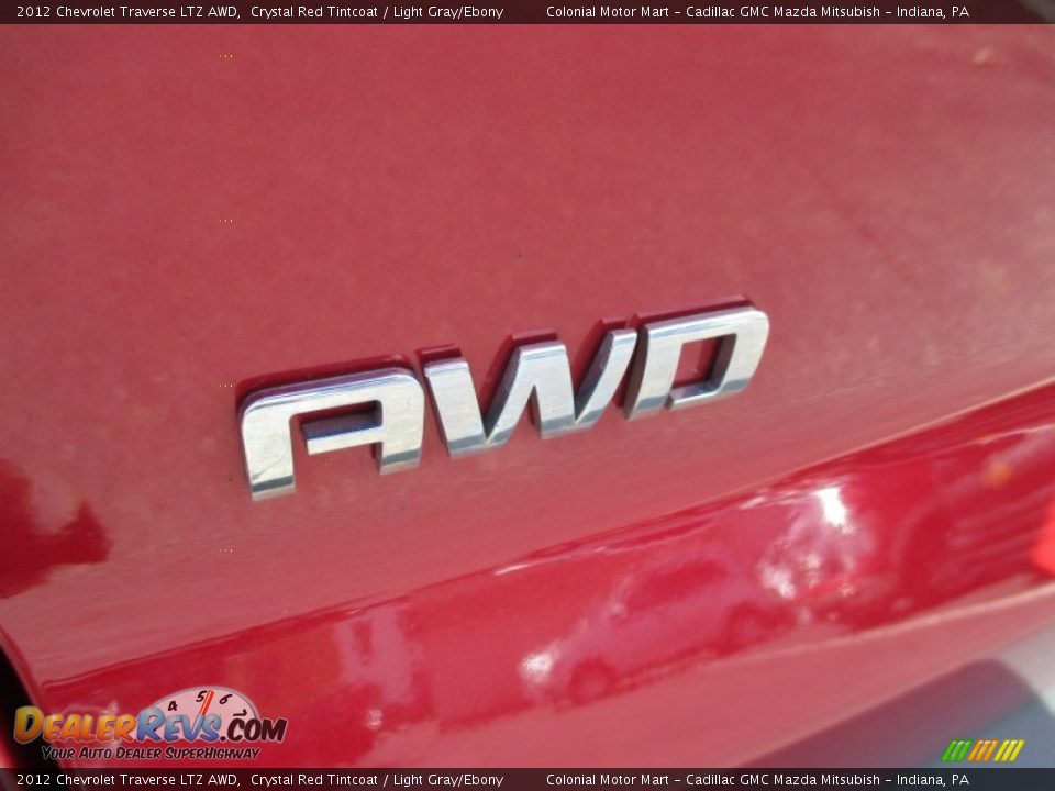 2012 Chevrolet Traverse LTZ AWD Crystal Red Tintcoat / Light Gray/Ebony Photo #5