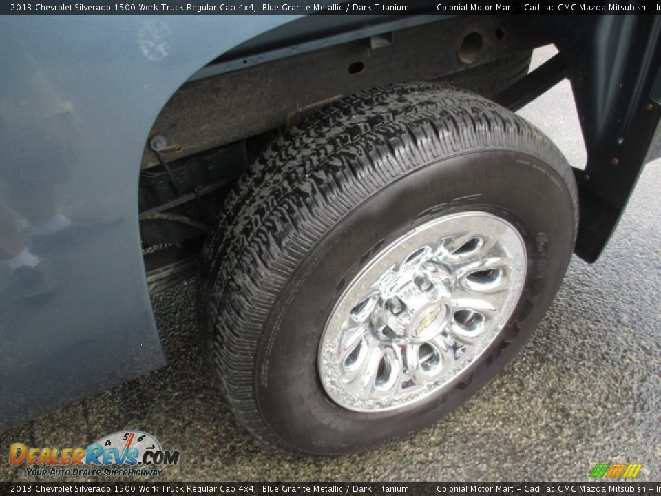2013 Chevrolet Silverado 1500 Work Truck Regular Cab 4x4 Blue Granite Metallic / Dark Titanium Photo #4