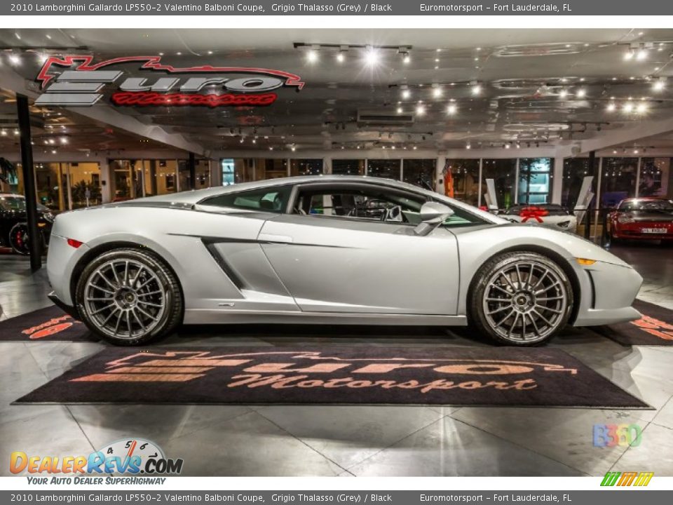 2010 Lamborghini Gallardo LP550-2 Valentino Balboni Coupe Grigio Thalasso (Grey) / Black Photo #10