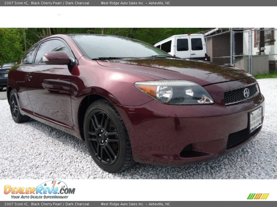 2007 Scion tC Black Cherry Pearl / Dark Charcoal Photo #7