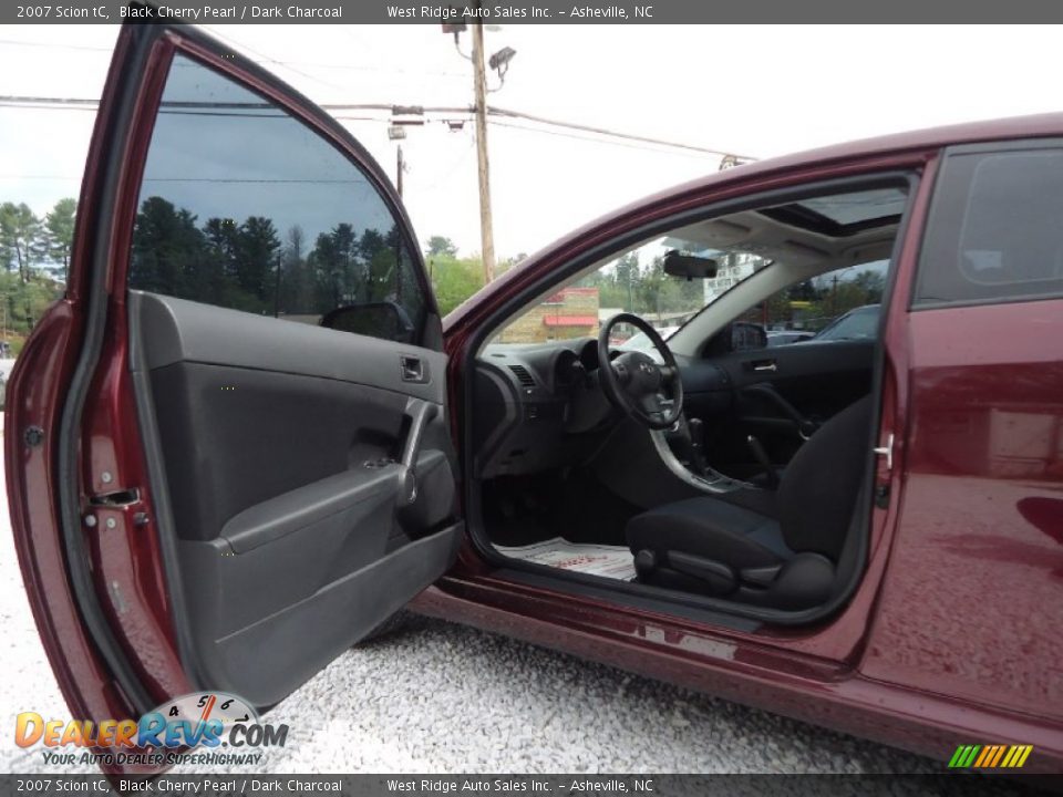 2007 Scion tC Black Cherry Pearl / Dark Charcoal Photo #8