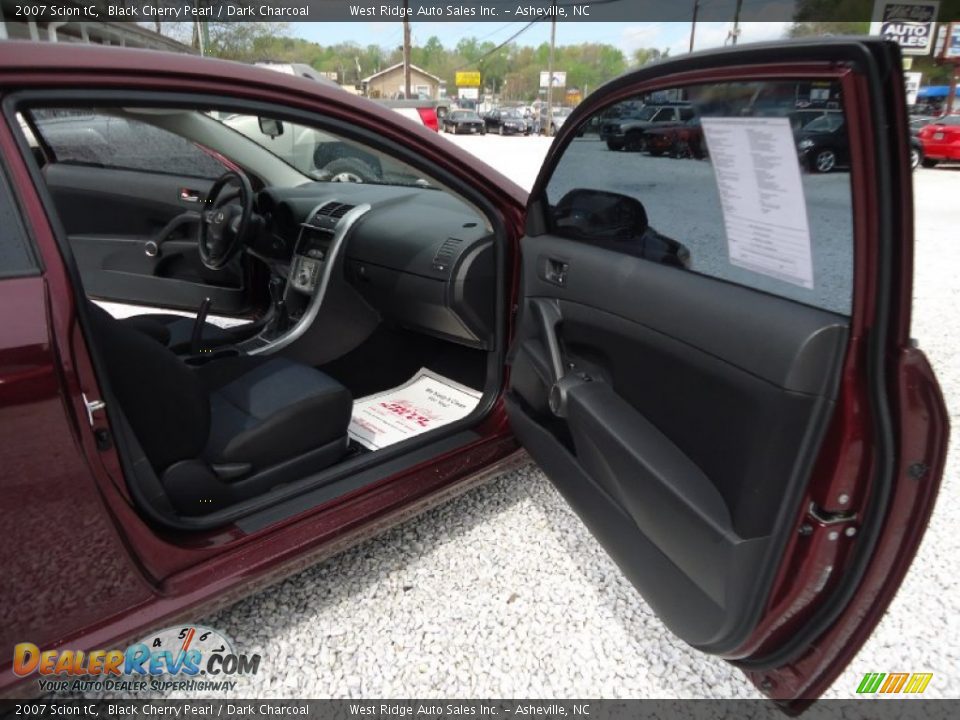 2007 Scion tC Black Cherry Pearl / Dark Charcoal Photo #9