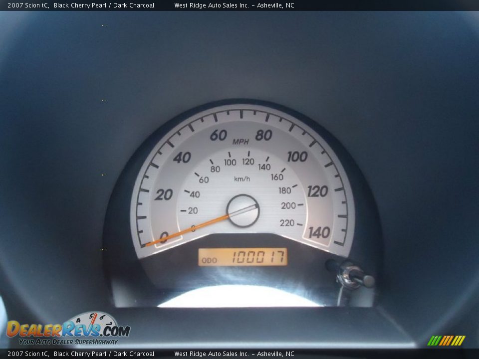 2007 Scion tC Black Cherry Pearl / Dark Charcoal Photo #13