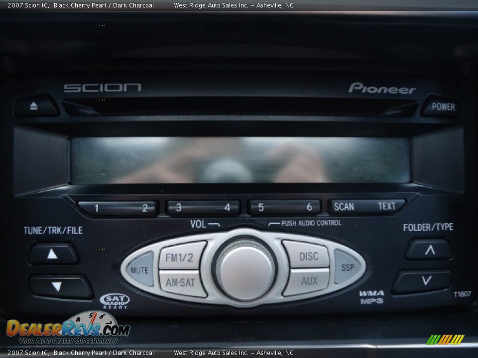 2007 Scion tC Black Cherry Pearl / Dark Charcoal Photo #20