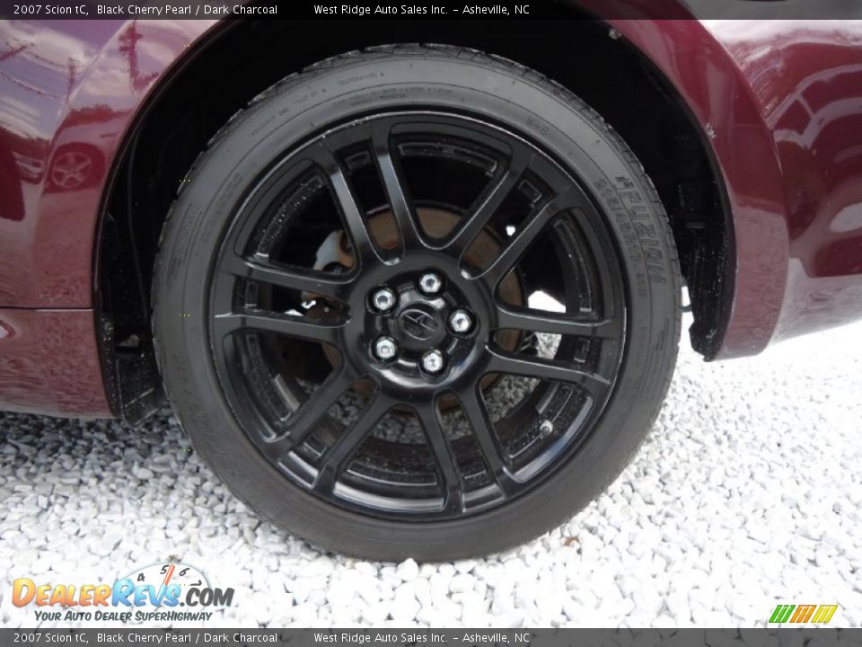 2007 Scion tC Black Cherry Pearl / Dark Charcoal Photo #24