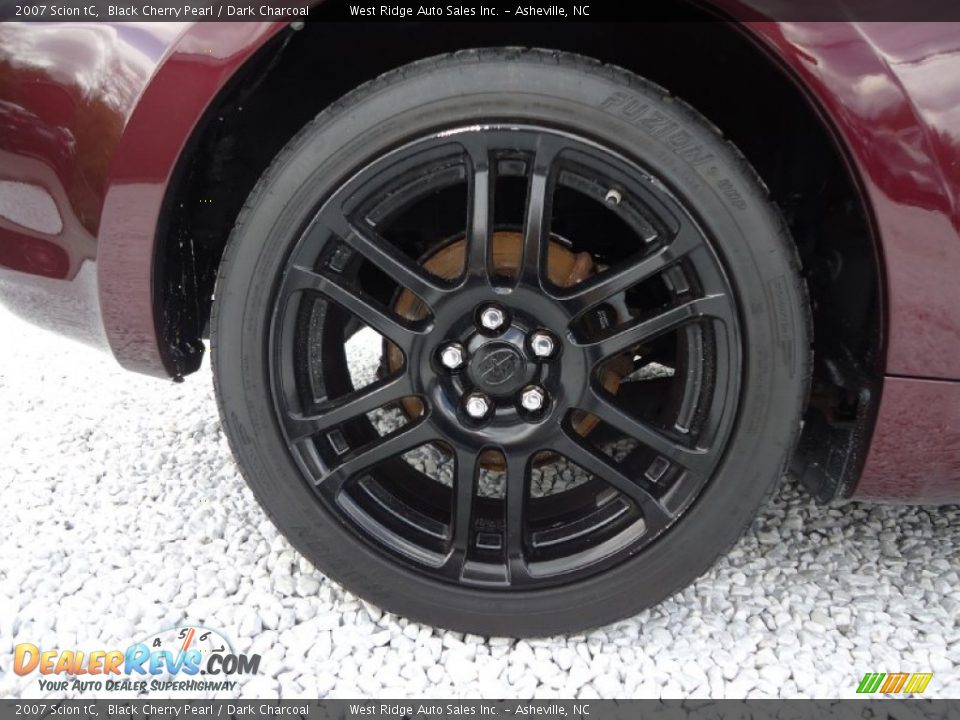 2007 Scion tC Black Cherry Pearl / Dark Charcoal Photo #25