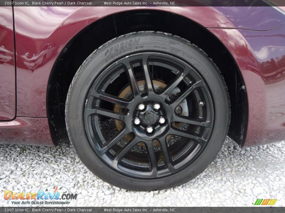 2007 Scion tC Black Cherry Pearl / Dark Charcoal Photo #26