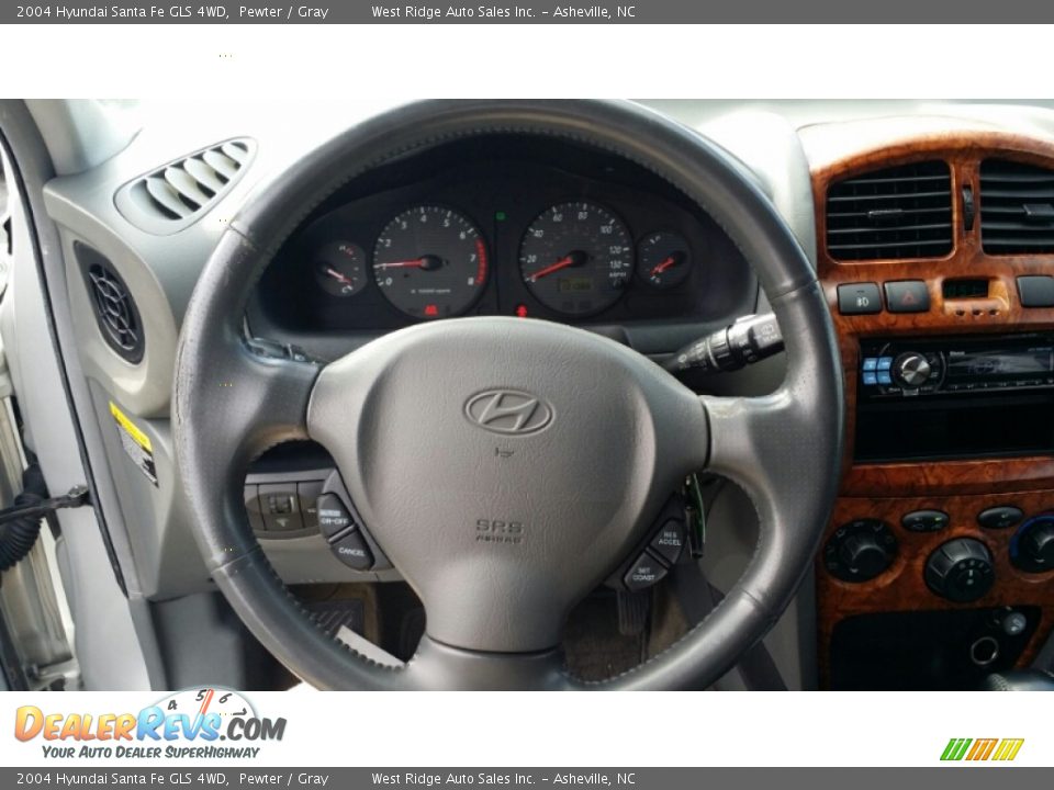 2004 Hyundai Santa Fe GLS 4WD Pewter / Gray Photo #22