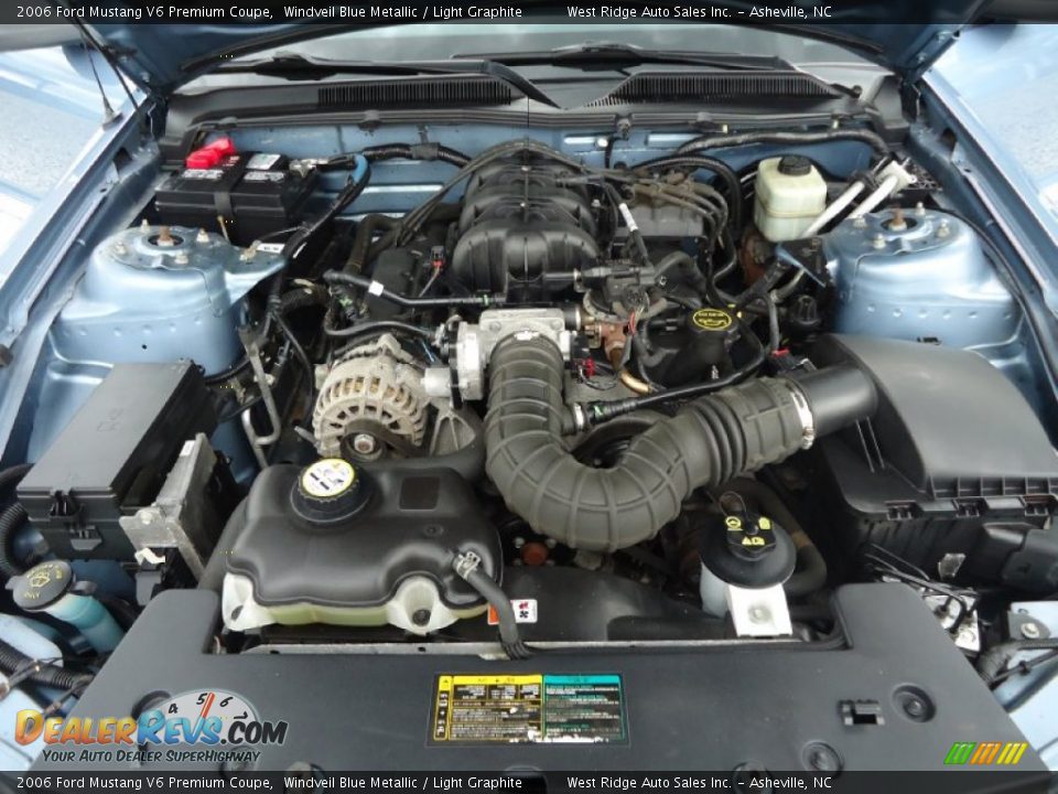 2006 Ford Mustang V6 Premium Coupe 4.0 Liter SOHC 12-Valve V6 Engine Photo #14